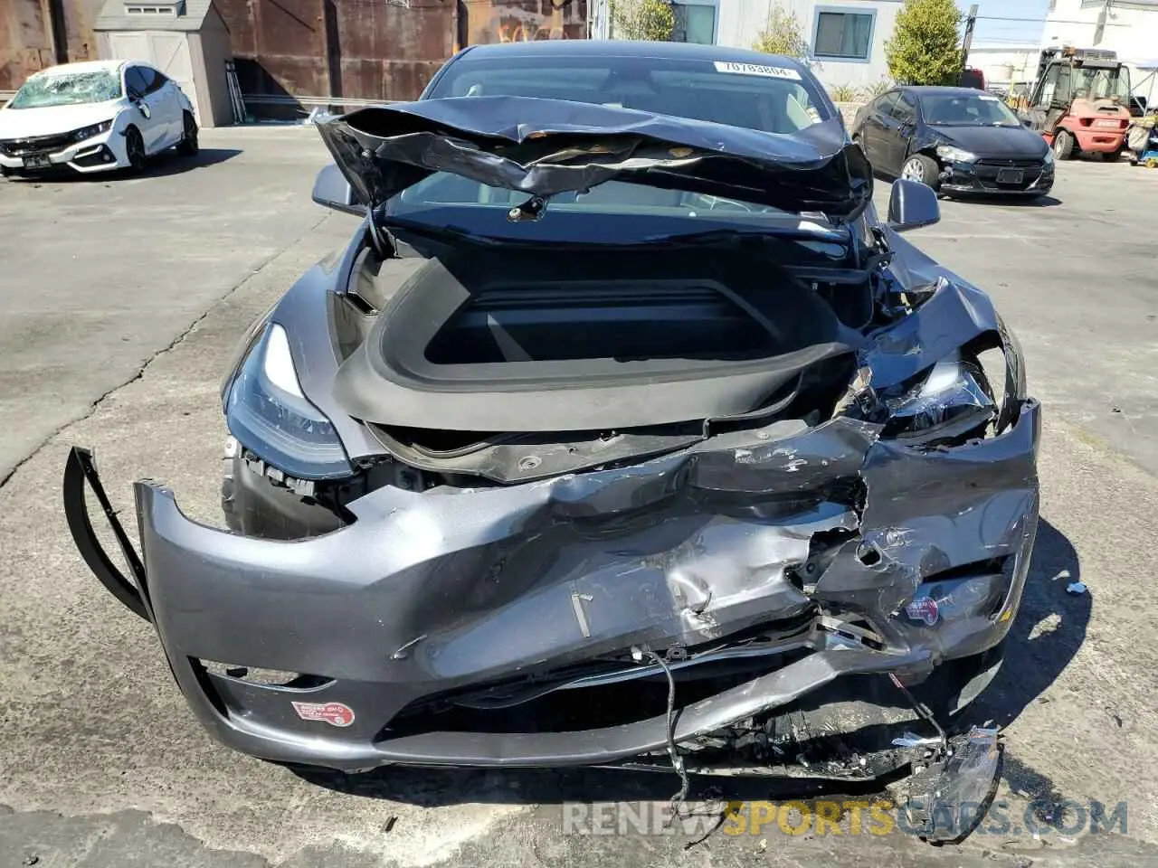5 fotografías del automóvil dañado 7SAYGDEE1PF906926 TESLA MODEL Y 2023
