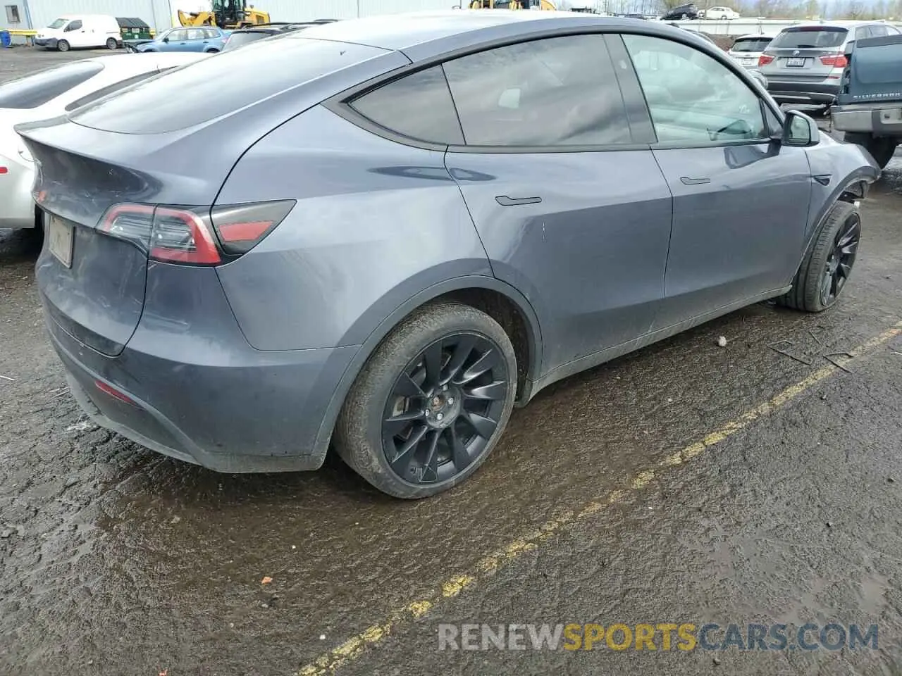 3 fotografías del automóvil dañado 7SAYGDEE1PF937867 TESLA MODEL Y 2023