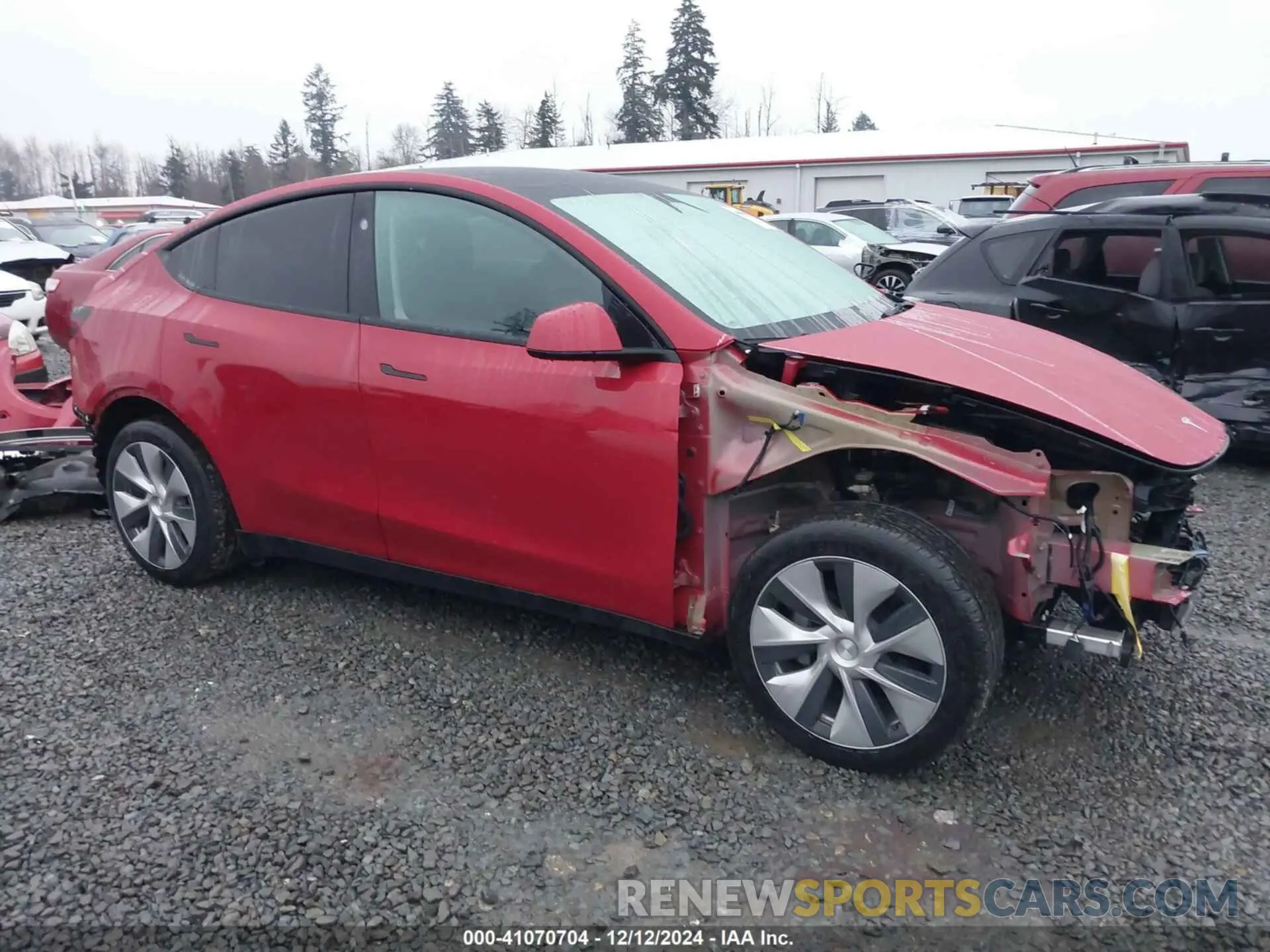 14 fotografías del automóvil dañado 7SAYGDEE1PF966222 TESLA MODEL Y 2023
