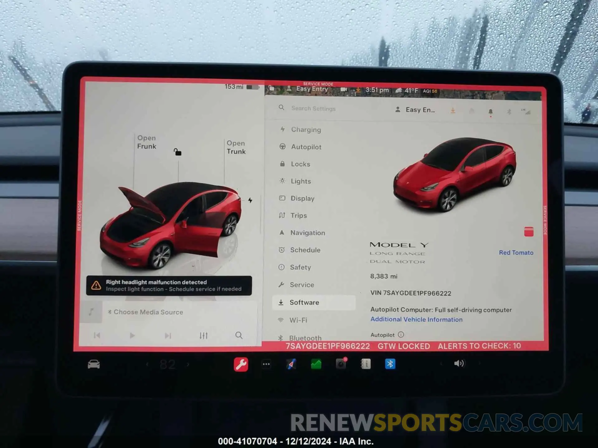 19 fotografías del automóvil dañado 7SAYGDEE1PF966222 TESLA MODEL Y 2023