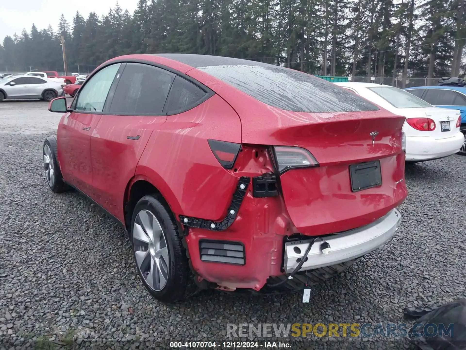 3 fotografías del automóvil dañado 7SAYGDEE1PF966222 TESLA MODEL Y 2023