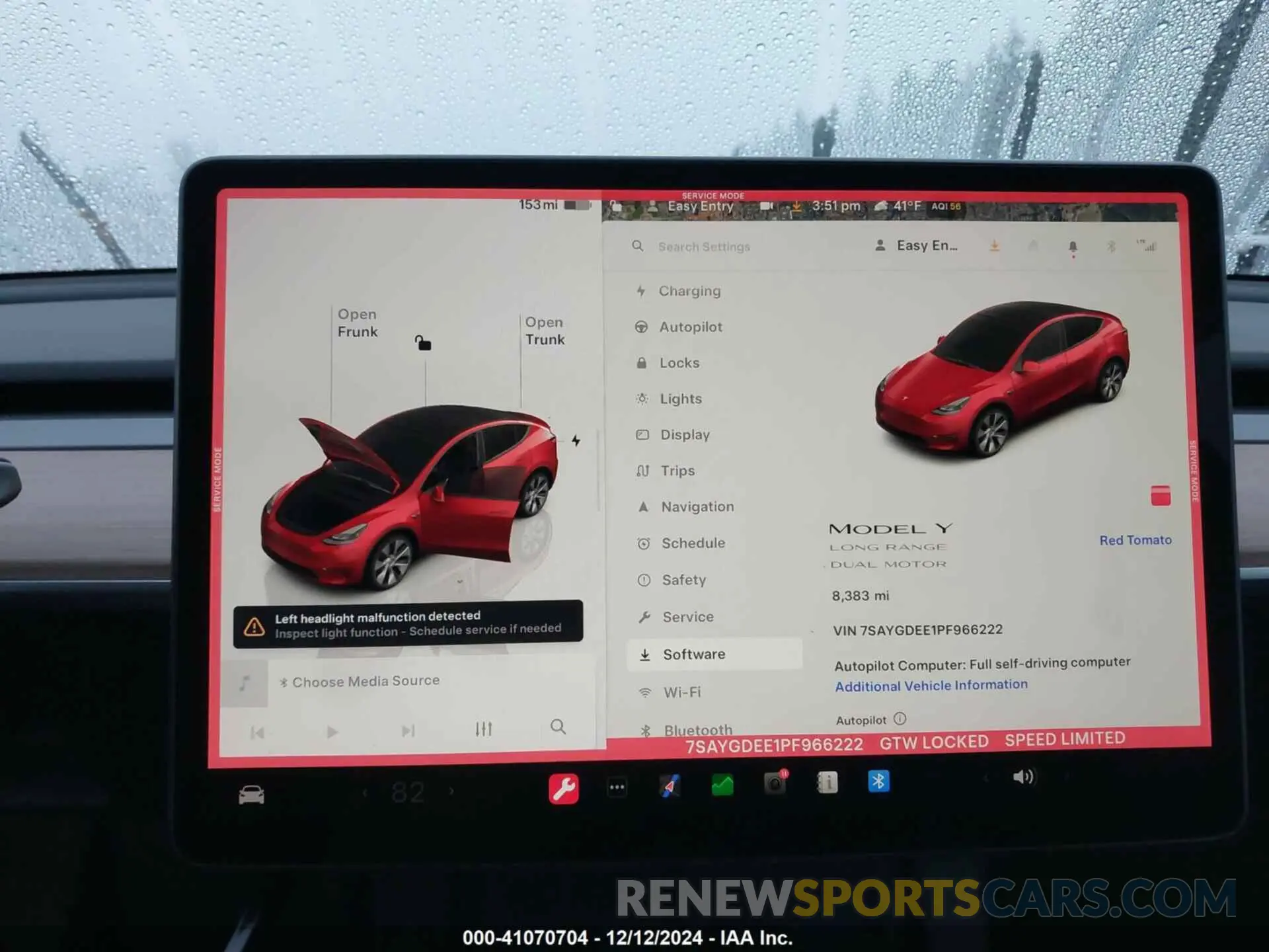 7 fotografías del automóvil dañado 7SAYGDEE1PF966222 TESLA MODEL Y 2023