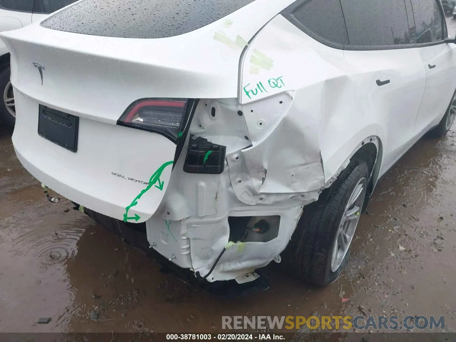 6 fotografías del automóvil dañado 7SAYGDEE2PA023463 TESLA MODEL Y 2023