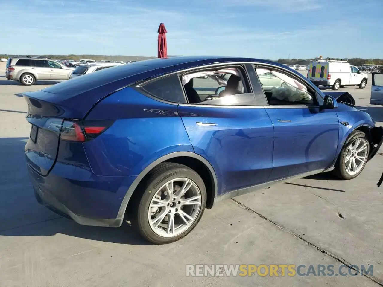 3 fotografías del automóvil dañado 7SAYGDEE2PA029912 TESLA MODEL Y 2023
