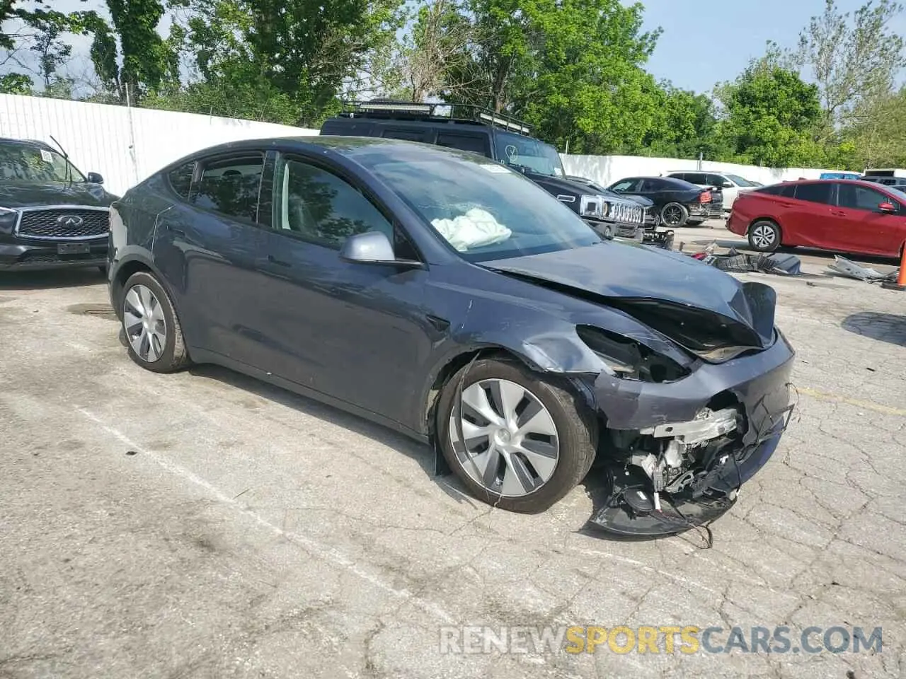 4 fotografías del automóvil dañado 7SAYGDEE2PA041350 TESLA MODEL Y 2023