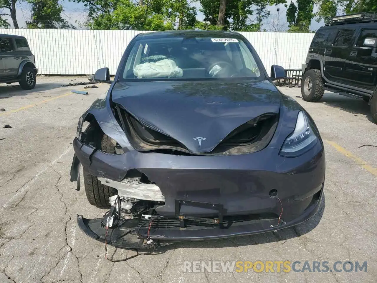 5 fotografías del automóvil dañado 7SAYGDEE2PA041350 TESLA MODEL Y 2023