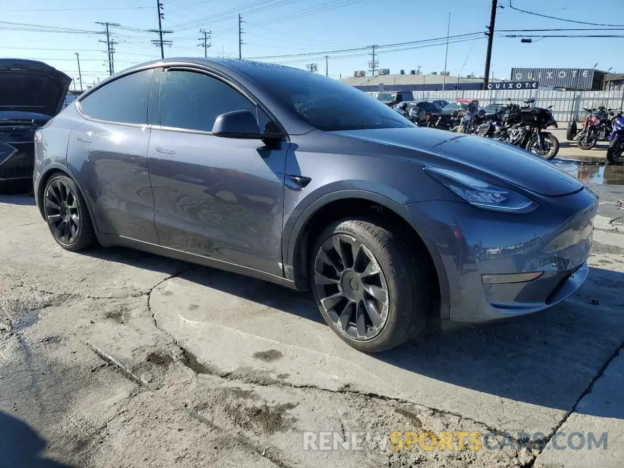 4 fotografías del automóvil dañado 7SAYGDEE2PA047794 TESLA MODEL Y 2023