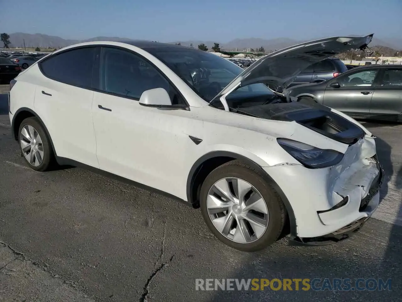4 fotografías del automóvil dañado 7SAYGDEE2PA063039 TESLA MODEL Y 2023