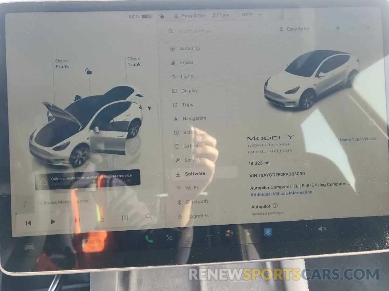 9 fotografías del automóvil dañado 7SAYGDEE2PA063039 TESLA MODEL Y 2023