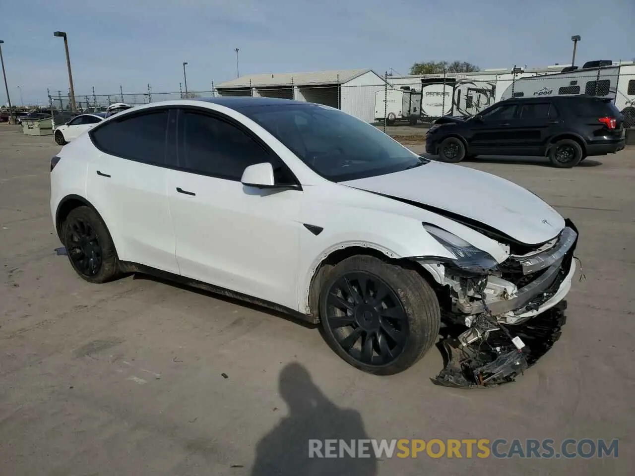 4 fotografías del automóvil dañado 7SAYGDEE2PA065048 TESLA MODEL Y 2023