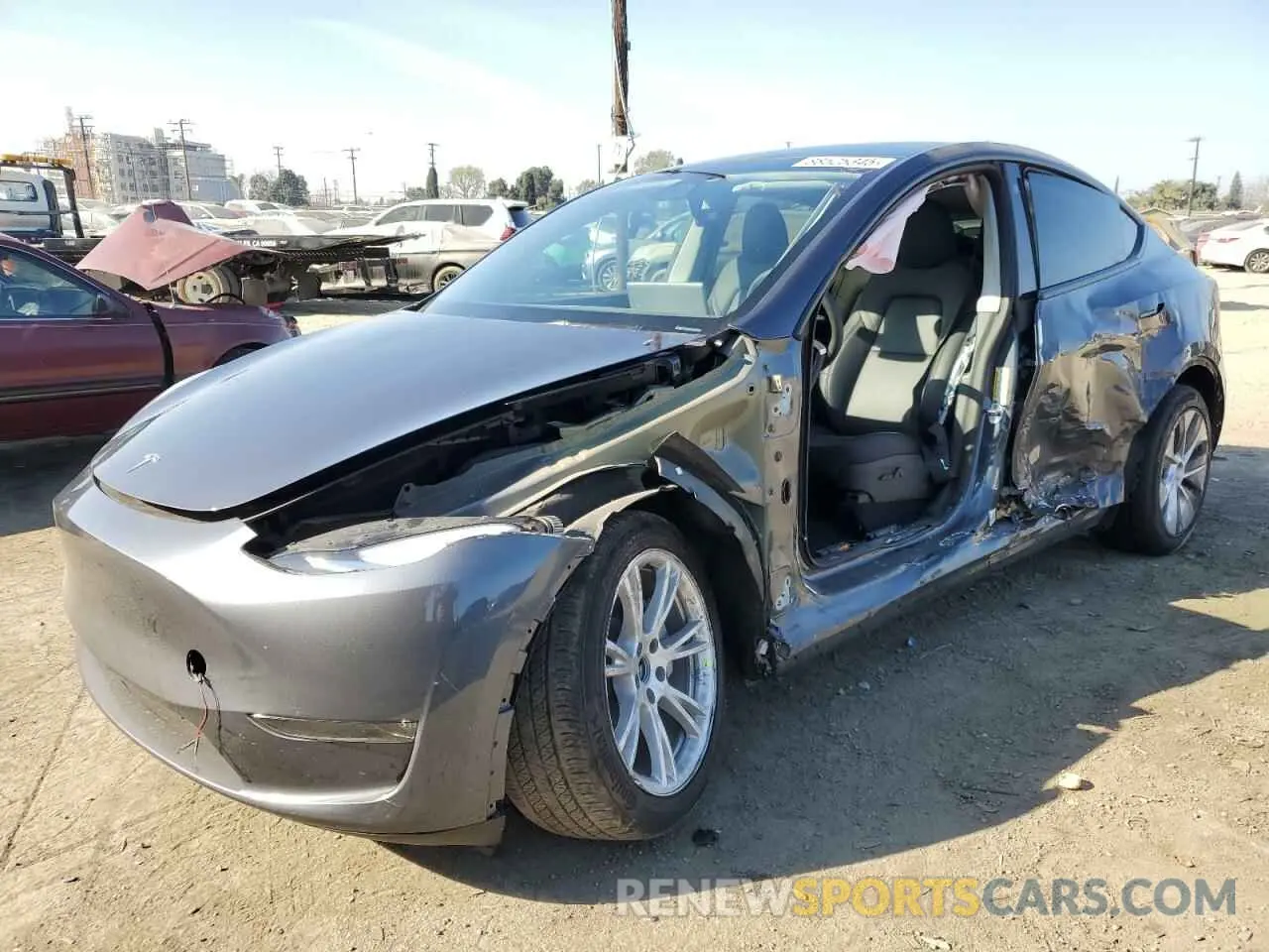 1 fotografías del automóvil dañado 7SAYGDEE2PA073912 TESLA MODEL Y 2023