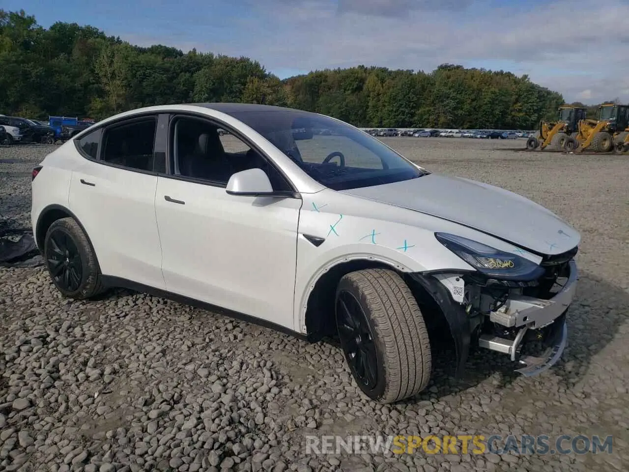 4 fotografías del automóvil dañado 7SAYGDEE2PA115480 TESLA MODEL Y 2023