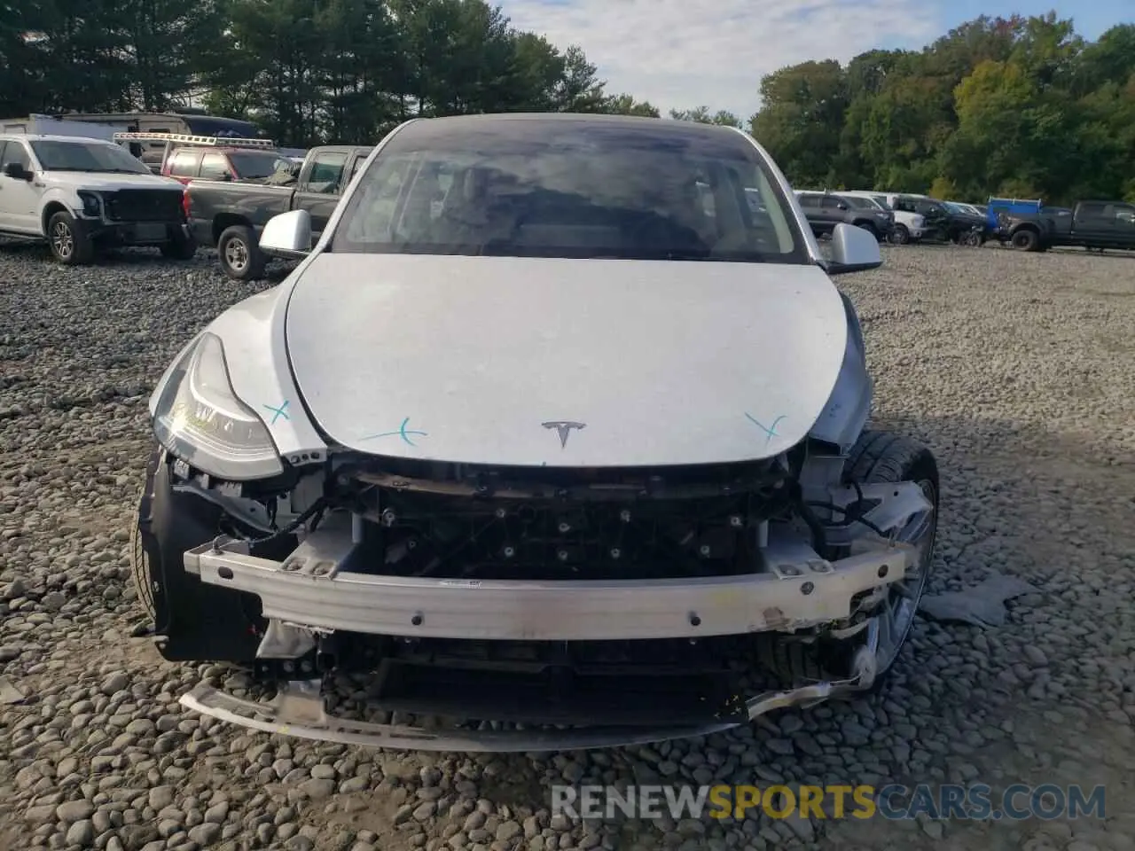 5 fotografías del automóvil dañado 7SAYGDEE2PA115480 TESLA MODEL Y 2023
