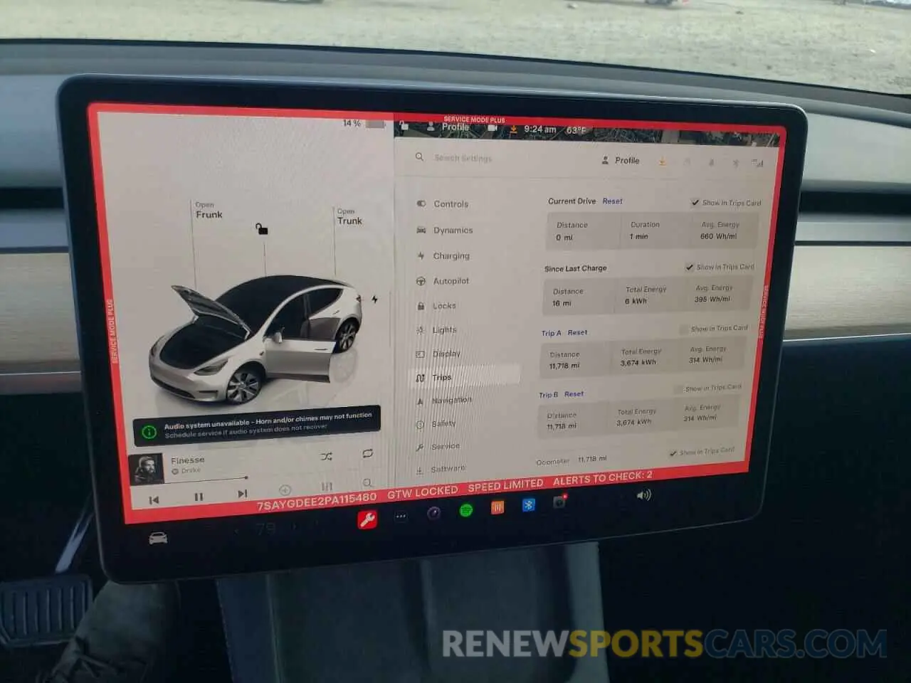 9 fotografías del automóvil dañado 7SAYGDEE2PA115480 TESLA MODEL Y 2023