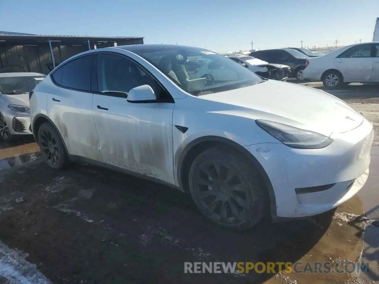 4 fotografías del automóvil dañado 7SAYGDEE2PA120789 TESLA MODEL Y 2023