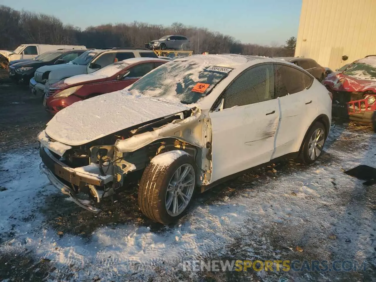 1 fotografías del automóvil dañado 7SAYGDEE2PA121358 TESLA MODEL Y 2023