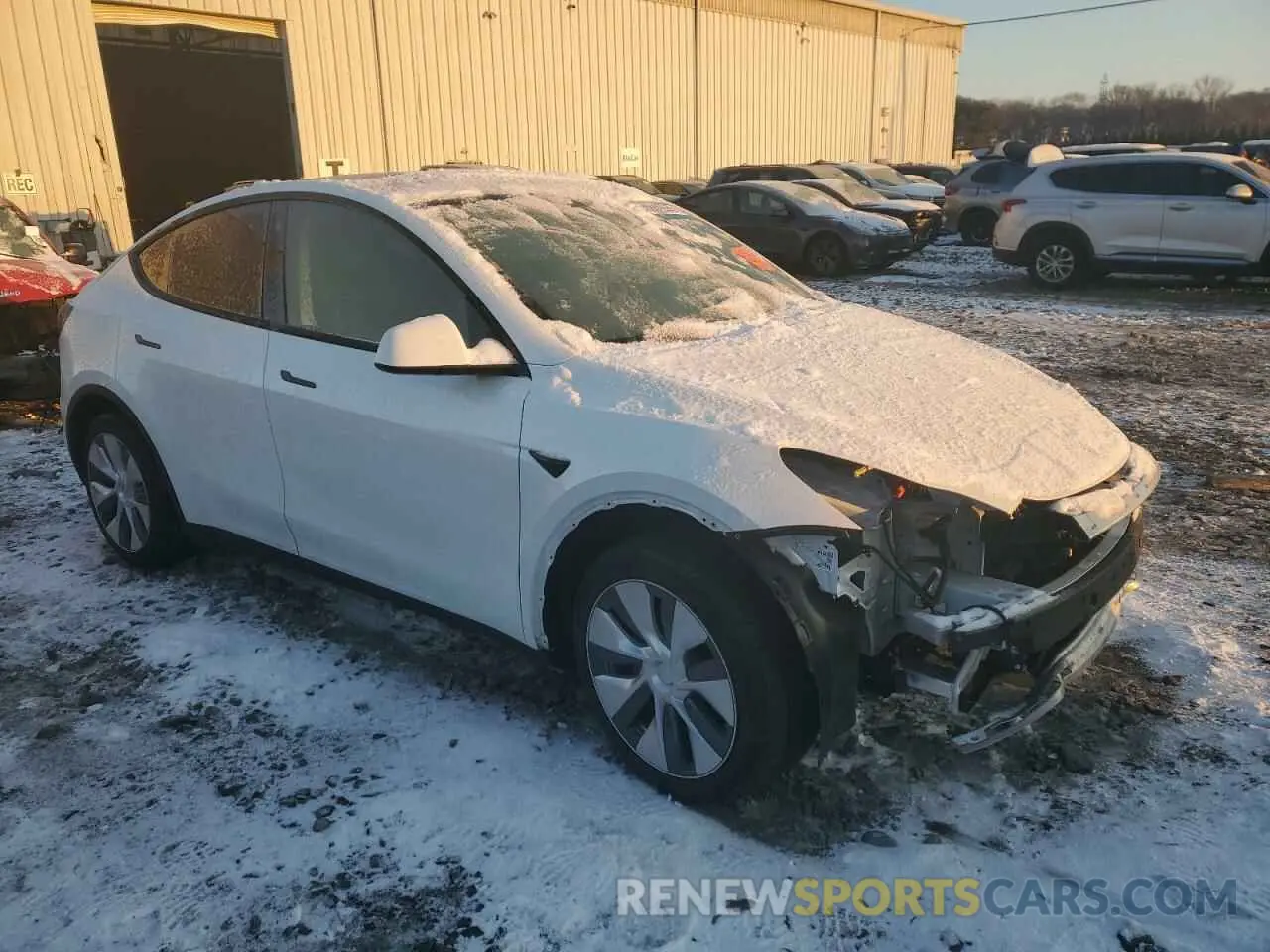 4 fotografías del automóvil dañado 7SAYGDEE2PA121358 TESLA MODEL Y 2023
