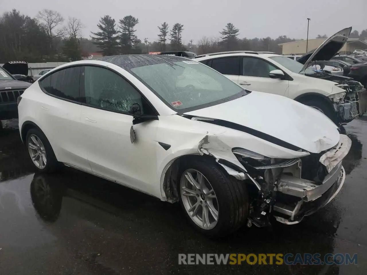 4 fotografías del automóvil dañado 7SAYGDEE2PA129976 TESLA MODEL Y 2023