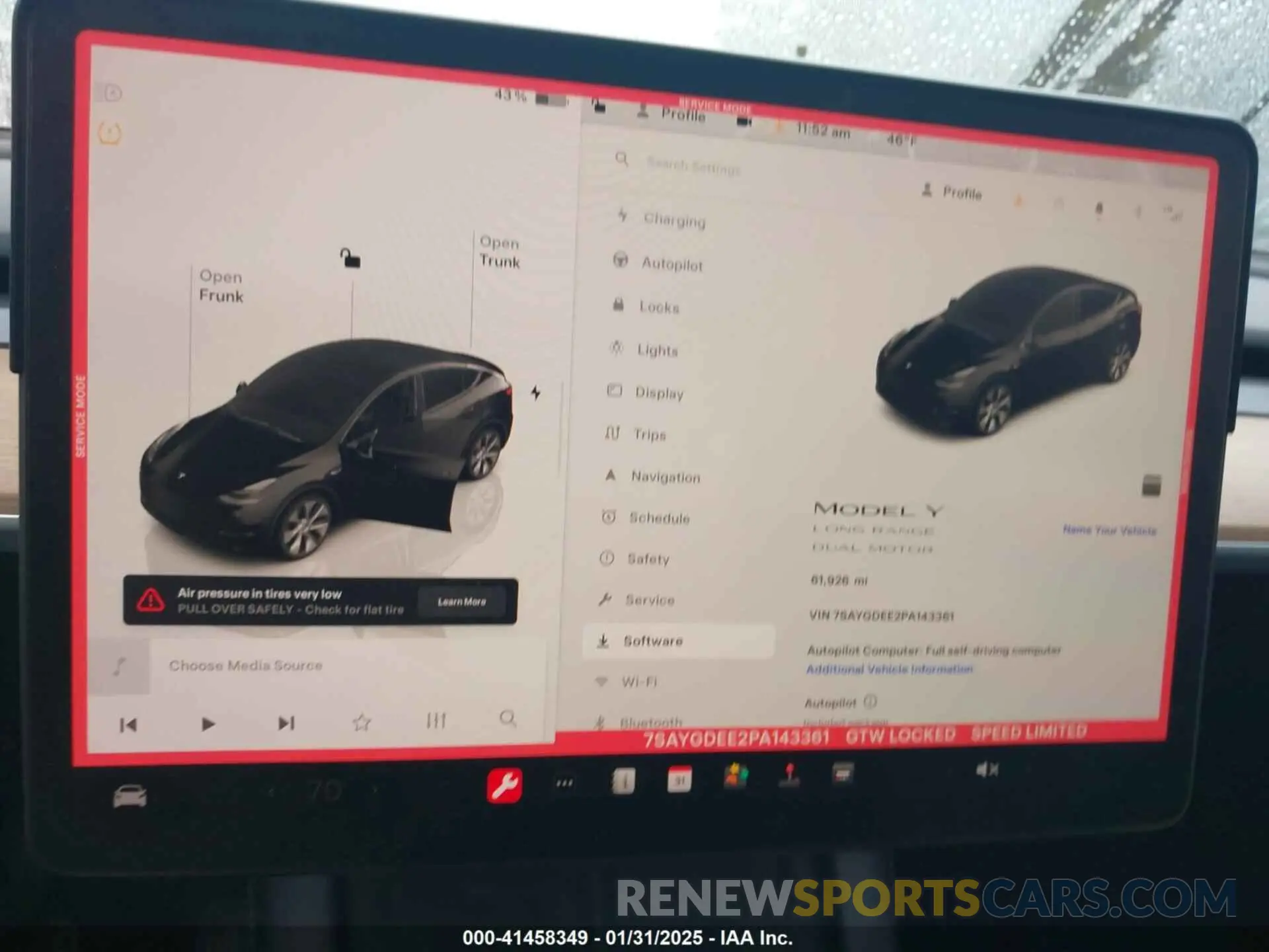 17 fotografías del automóvil dañado 7SAYGDEE2PA143361 TESLA MODEL Y 2023