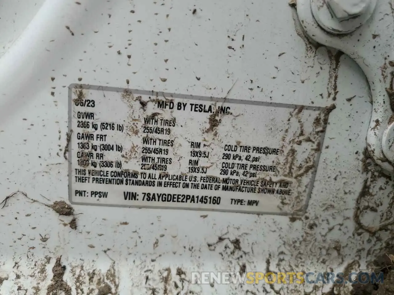 15 fotografías del automóvil dañado 7SAYGDEE2PA145160 TESLA MODEL Y 2023