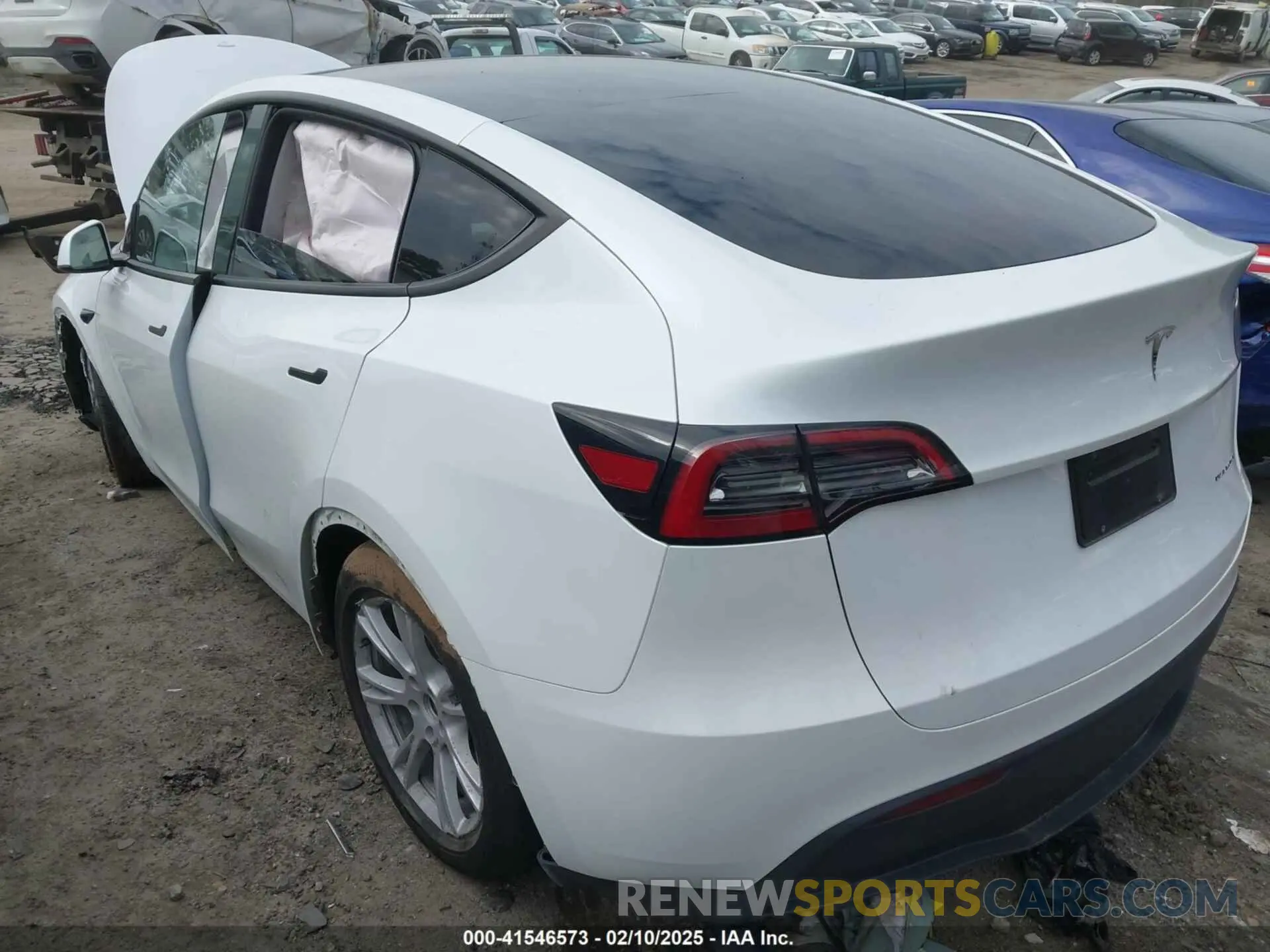 3 fotografías del automóvil dañado 7SAYGDEE2PA145398 TESLA MODEL Y 2023