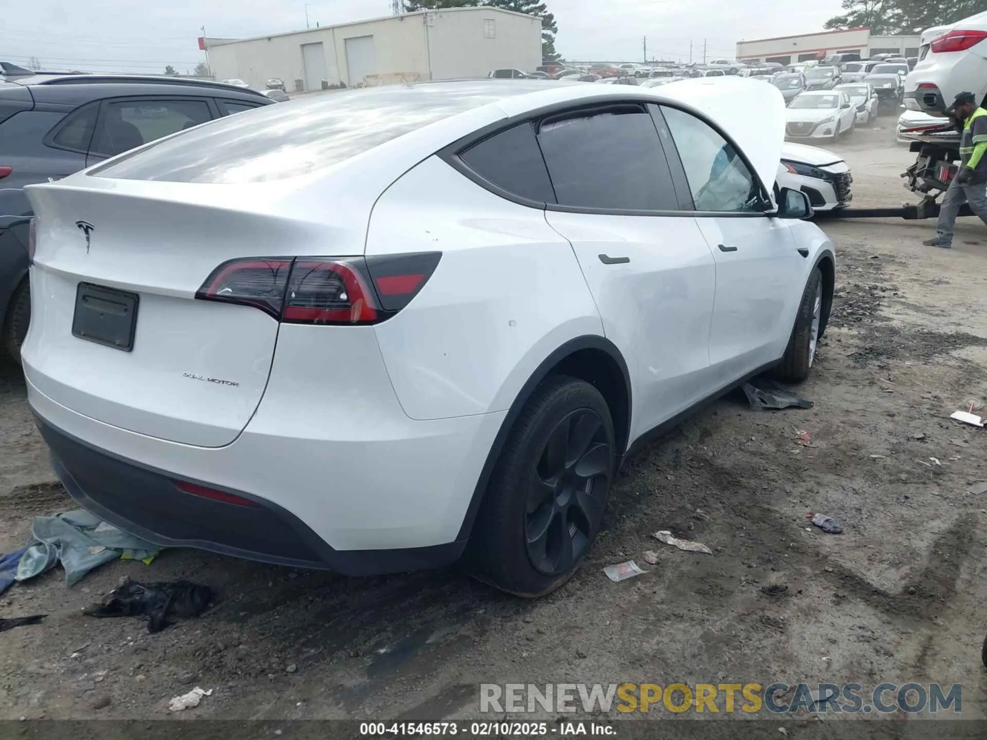 4 fotografías del automóvil dañado 7SAYGDEE2PA145398 TESLA MODEL Y 2023