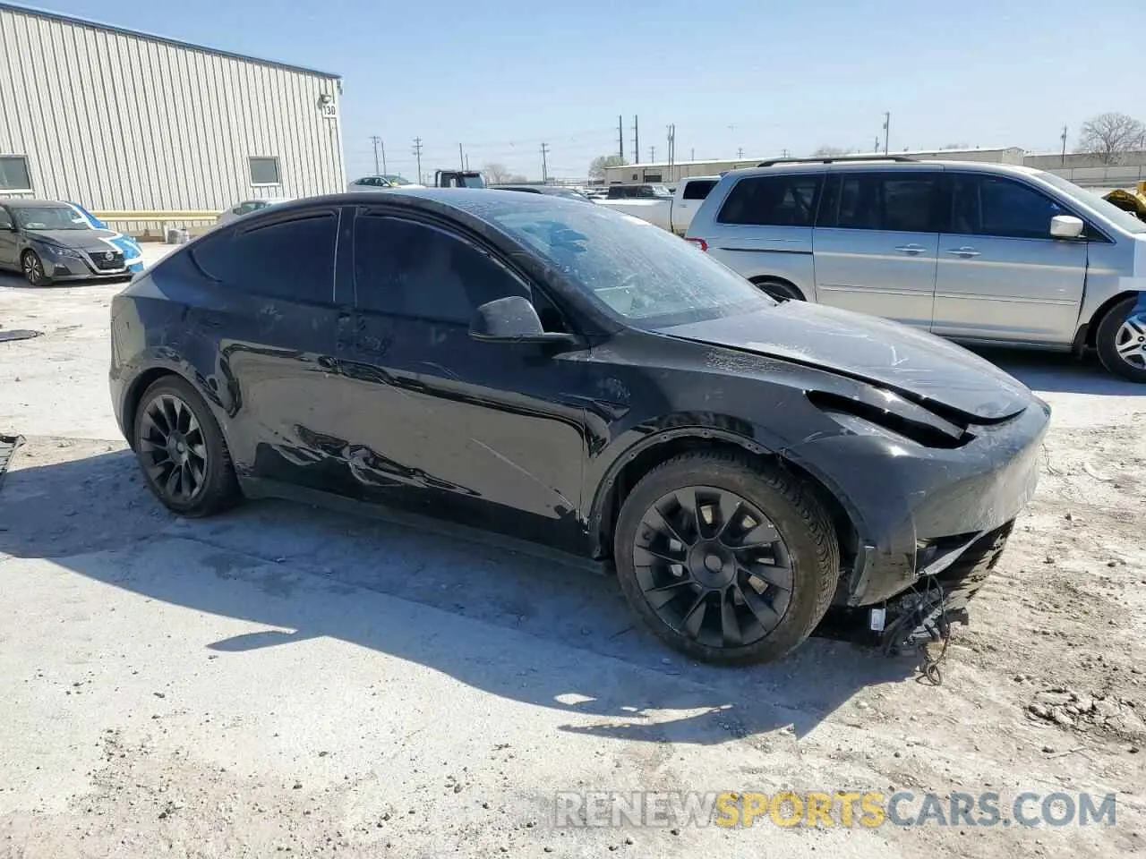 4 fotografías del automóvil dañado 7SAYGDEE2PA156384 TESLA MODEL Y 2023