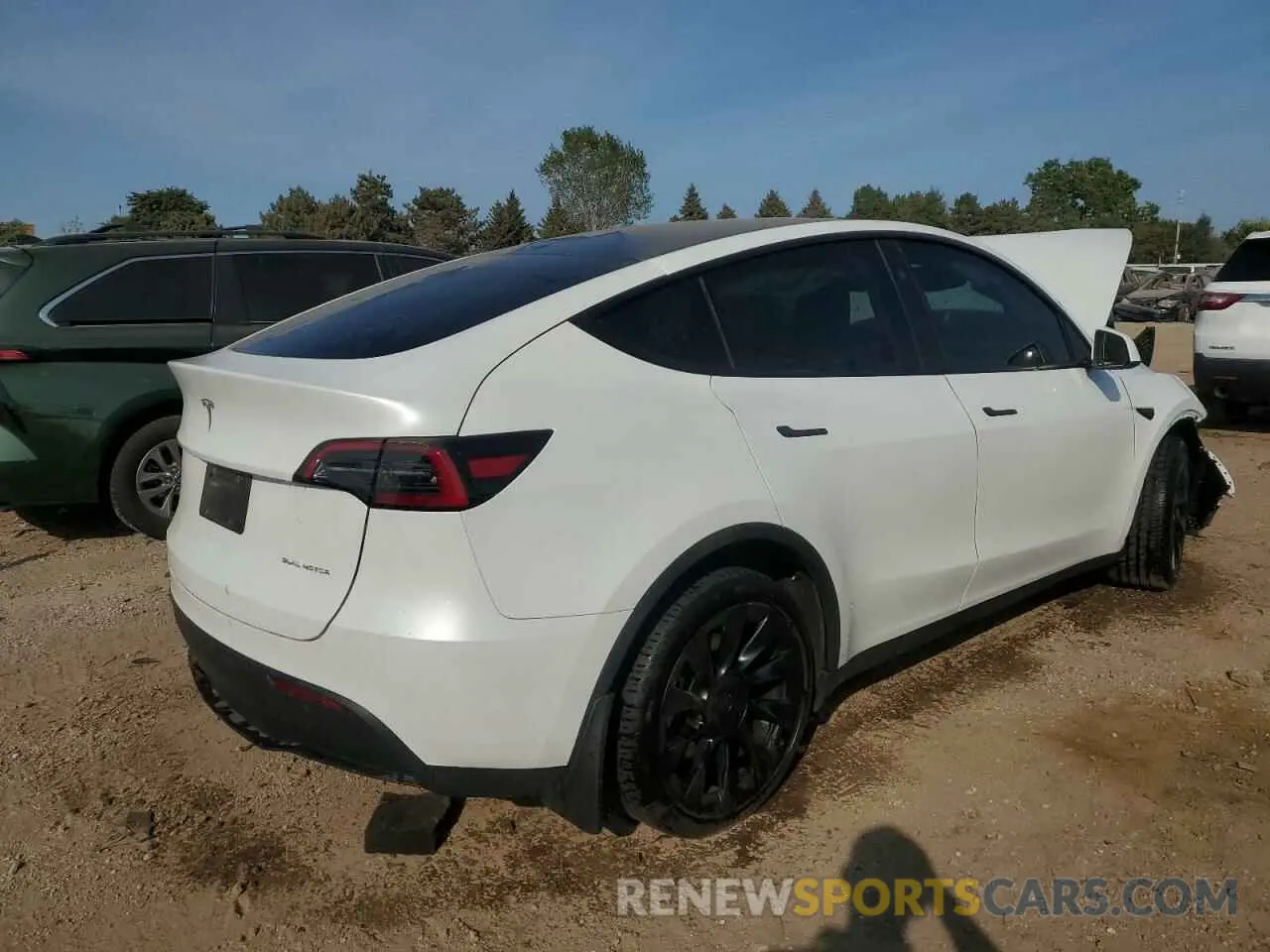 3 fotografías del automóvil dañado 7SAYGDEE2PA165795 TESLA MODEL Y 2023