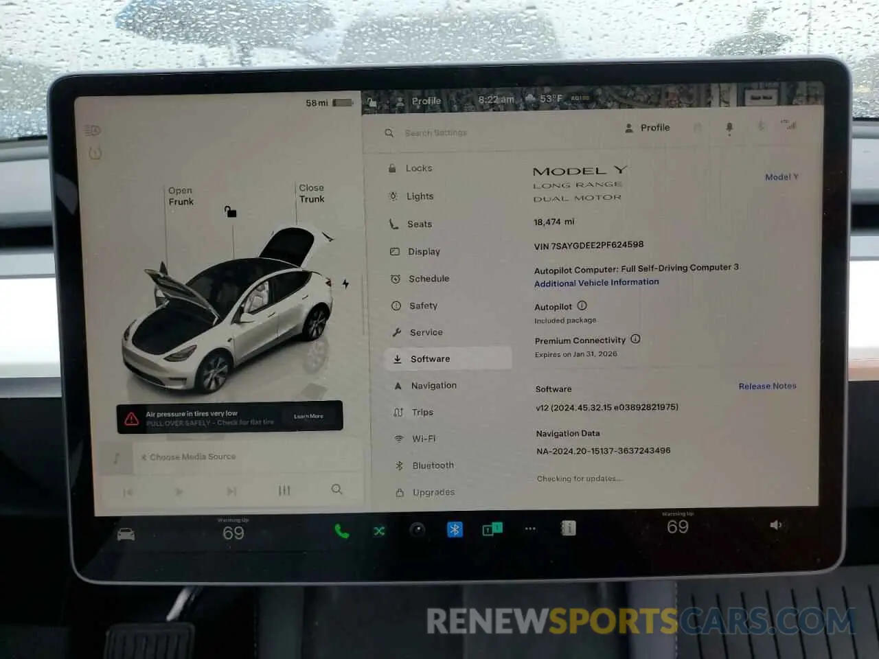9 fotografías del automóvil dañado 7SAYGDEE2PF624598 TESLA MODEL Y 2023
