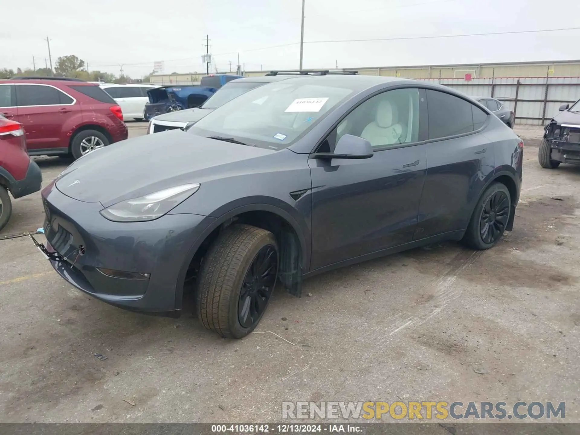 2 fotografías del automóvil dañado 7SAYGDEE2PF687541 TESLA MODEL Y 2023