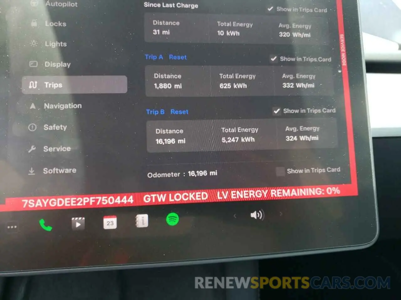 9 fotografías del automóvil dañado 7SAYGDEE2PF750444 TESLA MODEL Y 2023