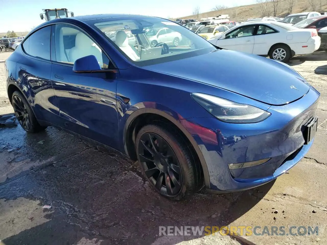 4 fotografías del automóvil dañado 7SAYGDEE2PF872902 TESLA MODEL Y 2023