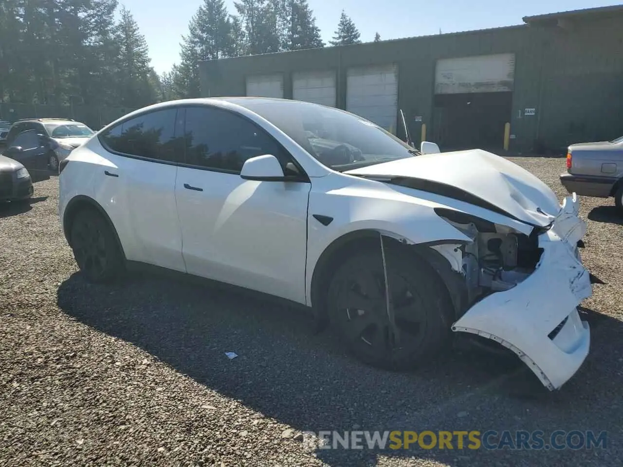 4 fotografías del automóvil dañado 7SAYGDEE2PF878117 TESLA MODEL Y 2023