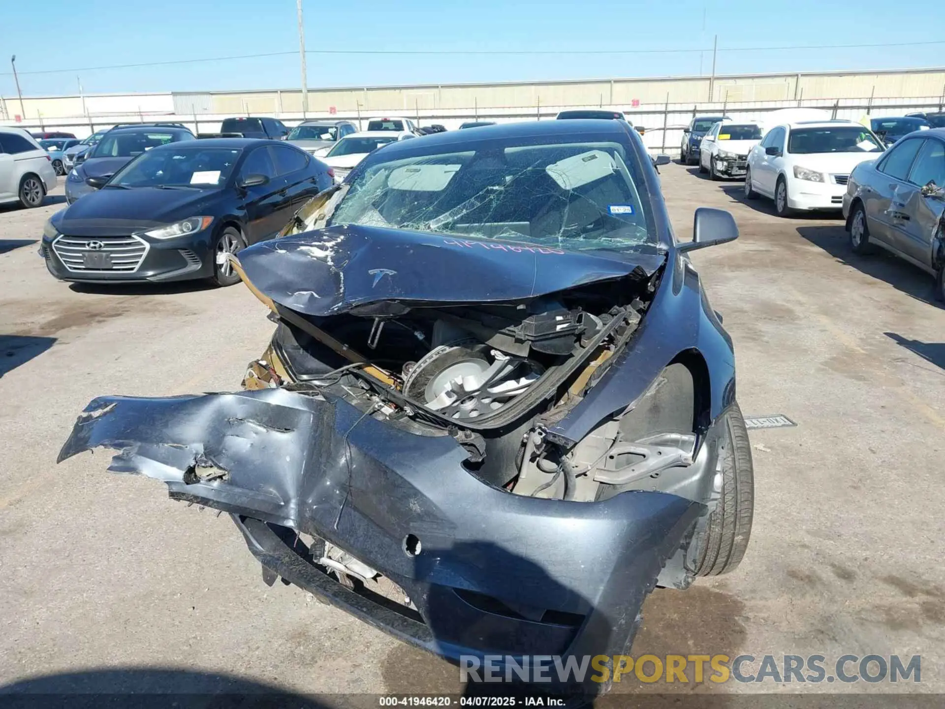 12 fotografías del automóvil dañado 7SAYGDEE2PF889117 TESLA MODEL Y 2023