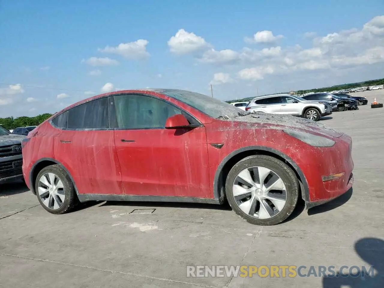 4 fotografías del automóvil dañado 7SAYGDEE3PA028462 TESLA MODEL Y 2023