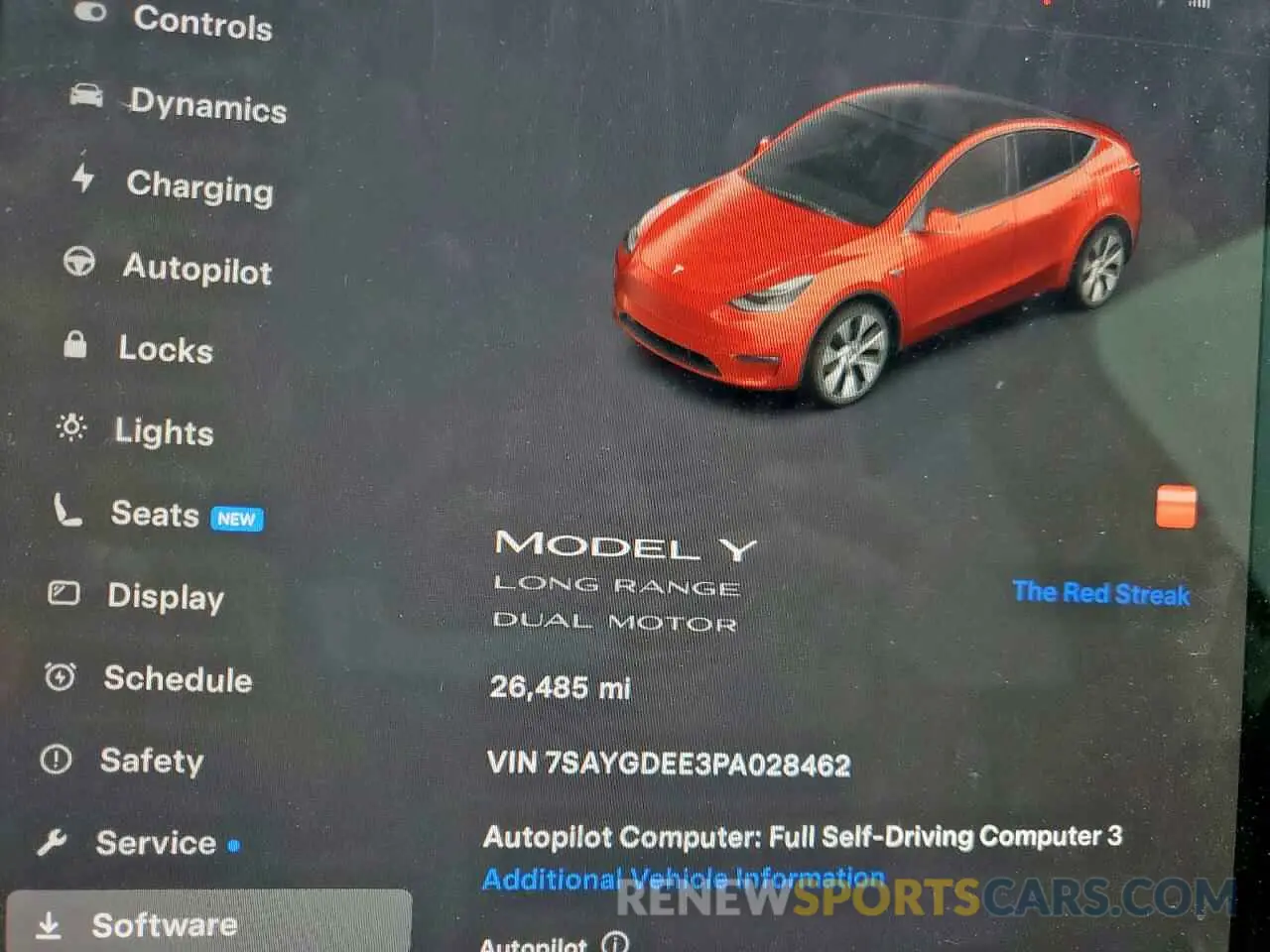9 fotografías del automóvil dañado 7SAYGDEE3PA028462 TESLA MODEL Y 2023