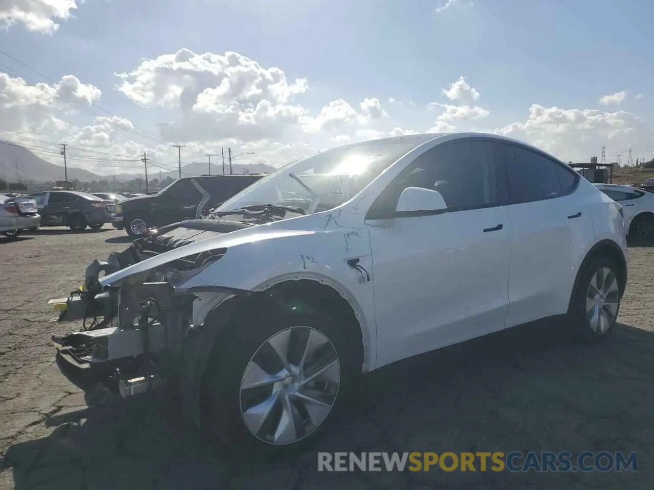1 fotografías del automóvil dañado 7SAYGDEE3PA108330 TESLA MODEL Y 2023