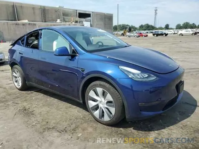 4 fotografías del automóvil dañado 7SAYGDEE3PA120901 TESLA MODEL Y 2023