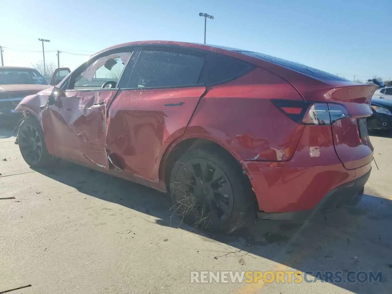 2 fotografías del automóvil dañado 7SAYGDEE3PA155261 TESLA MODEL Y 2023