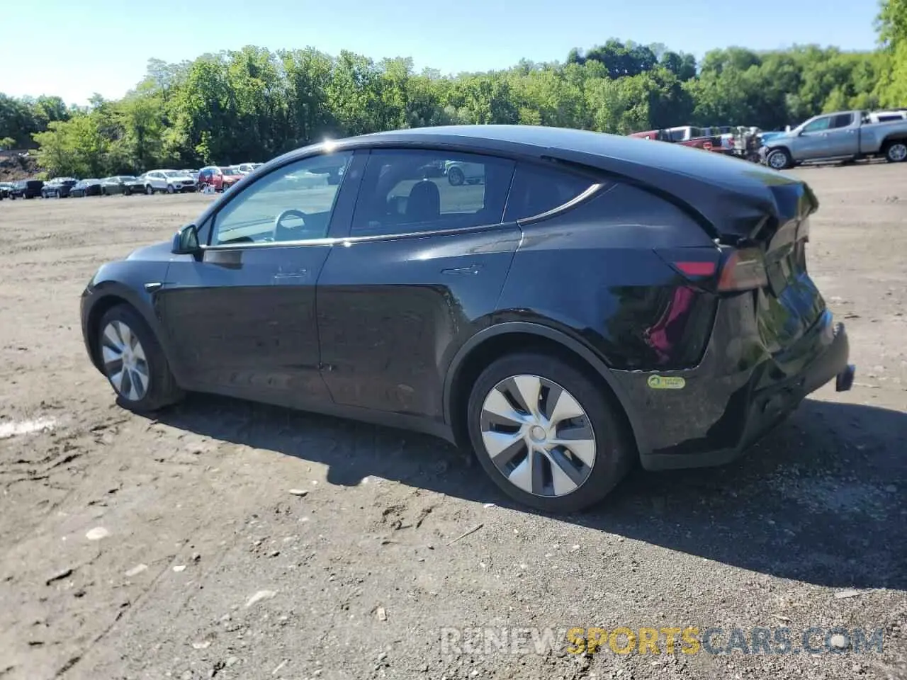 2 fotografías del automóvil dañado 7SAYGDEE3PA181438 TESLA MODEL Y 2023