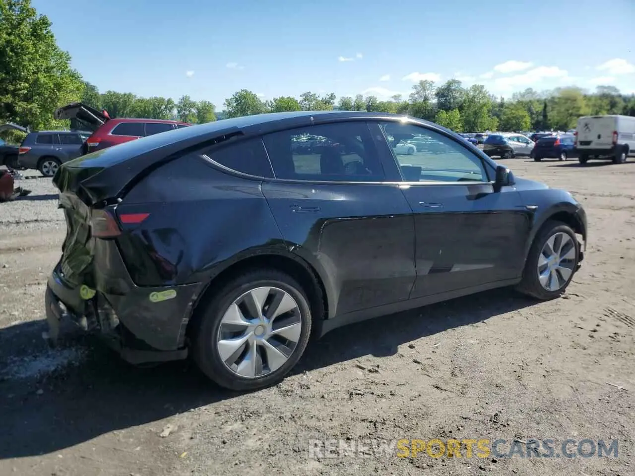 3 fotografías del automóvil dañado 7SAYGDEE3PA181438 TESLA MODEL Y 2023