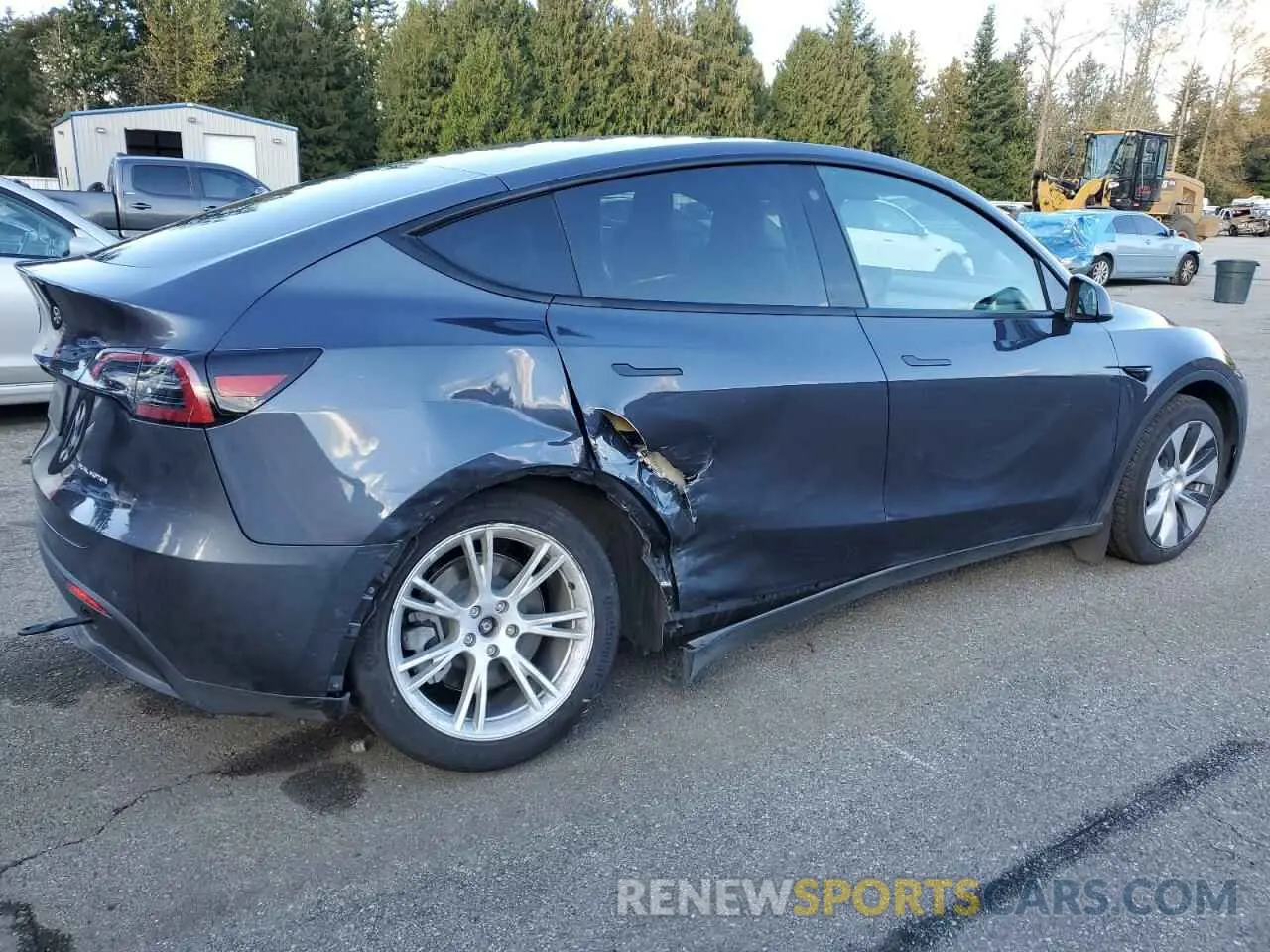 3 fotografías del automóvil dañado 7SAYGDEE3PF592826 TESLA MODEL Y 2023