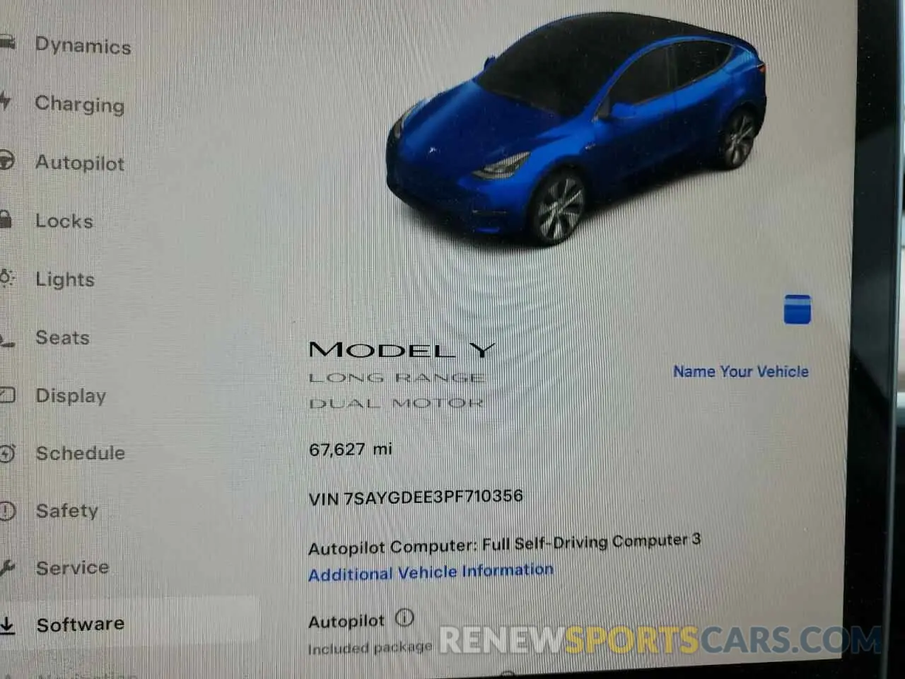 9 fotografías del automóvil dañado 7SAYGDEE3PF710356 TESLA MODEL Y 2023