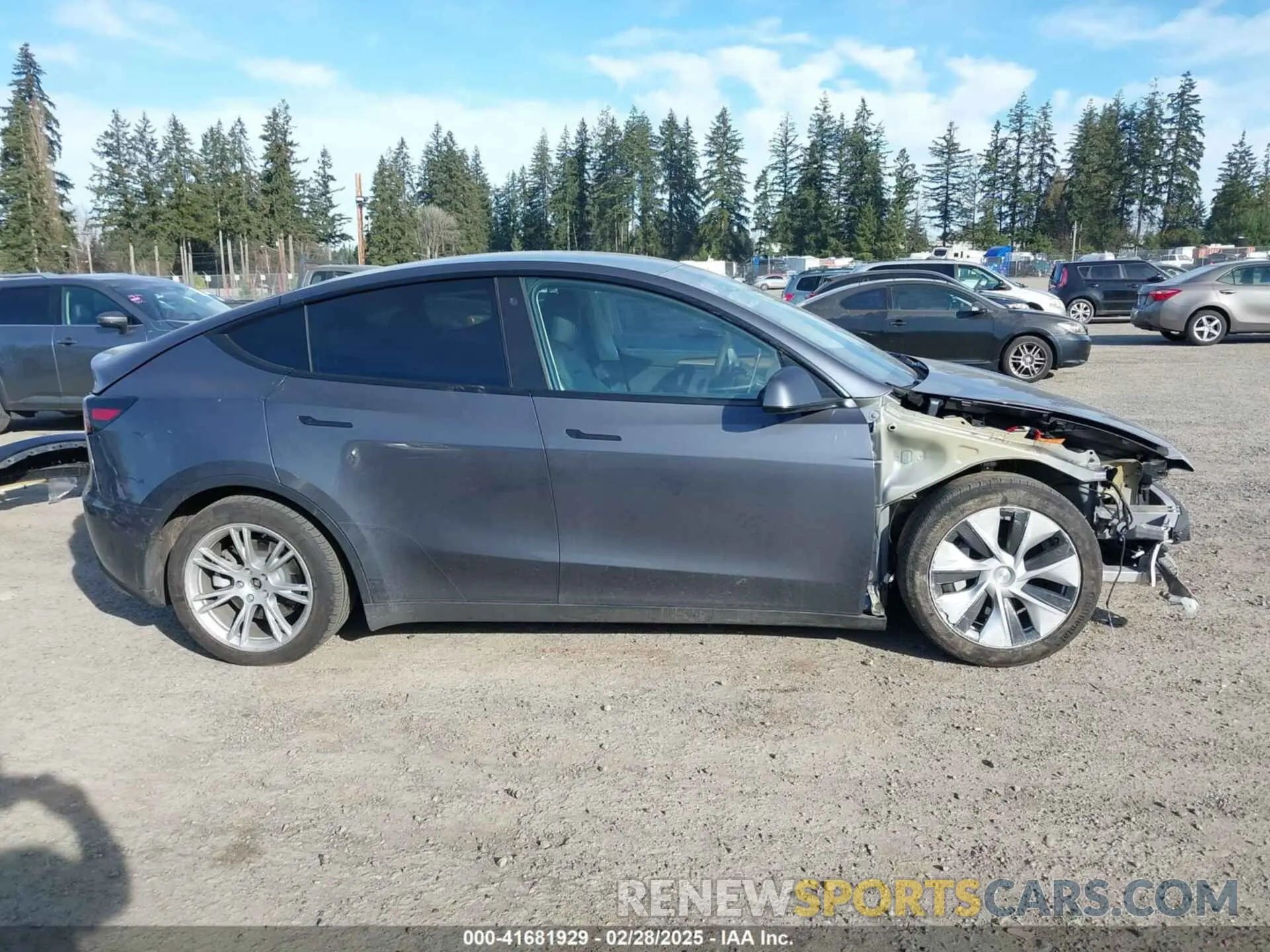 14 fotografías del automóvil dañado 7SAYGDEE3PF760741 TESLA MODEL Y 2023