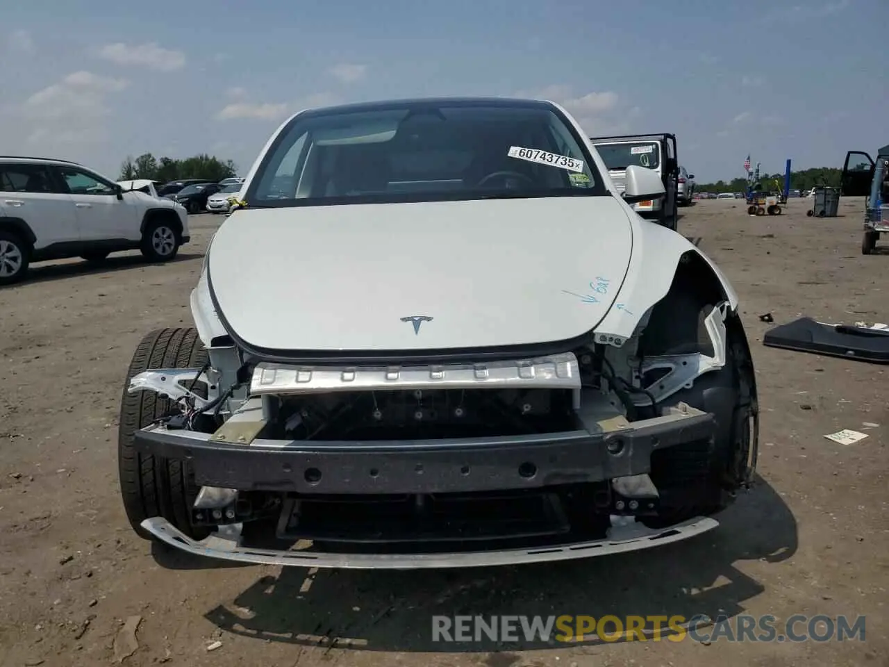 5 fotografías del automóvil dañado 7SAYGDEE3PF828732 TESLA MODEL Y 2023