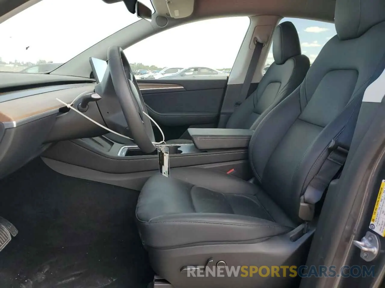 7 fotografías del automóvil dañado 7SAYGDEE3PF865697 TESLA MODEL Y 2023