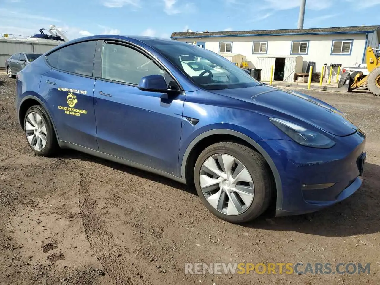 4 fotografías del automóvil dañado 7SAYGDEE3PF909407 TESLA MODEL Y 2023
