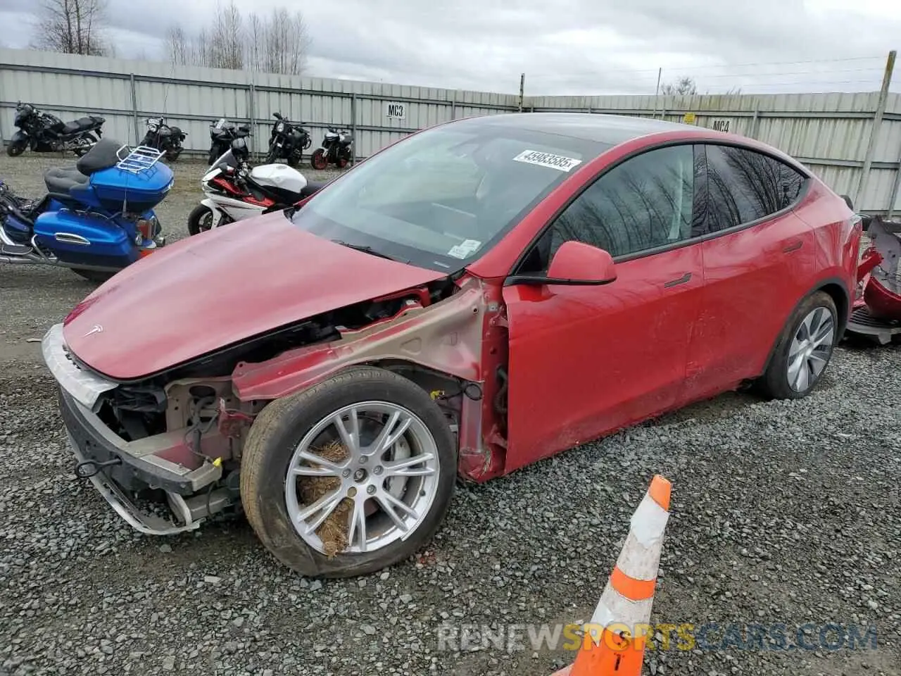 1 fotografías del automóvil dañado 7SAYGDEE3PF938566 TESLA MODEL Y 2023