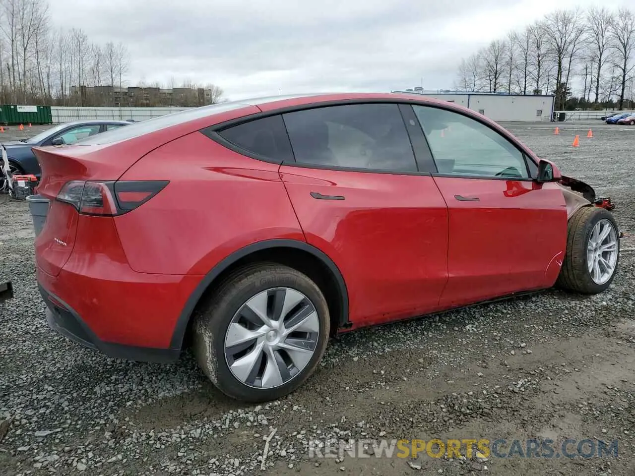 3 fotografías del automóvil dañado 7SAYGDEE3PF938566 TESLA MODEL Y 2023