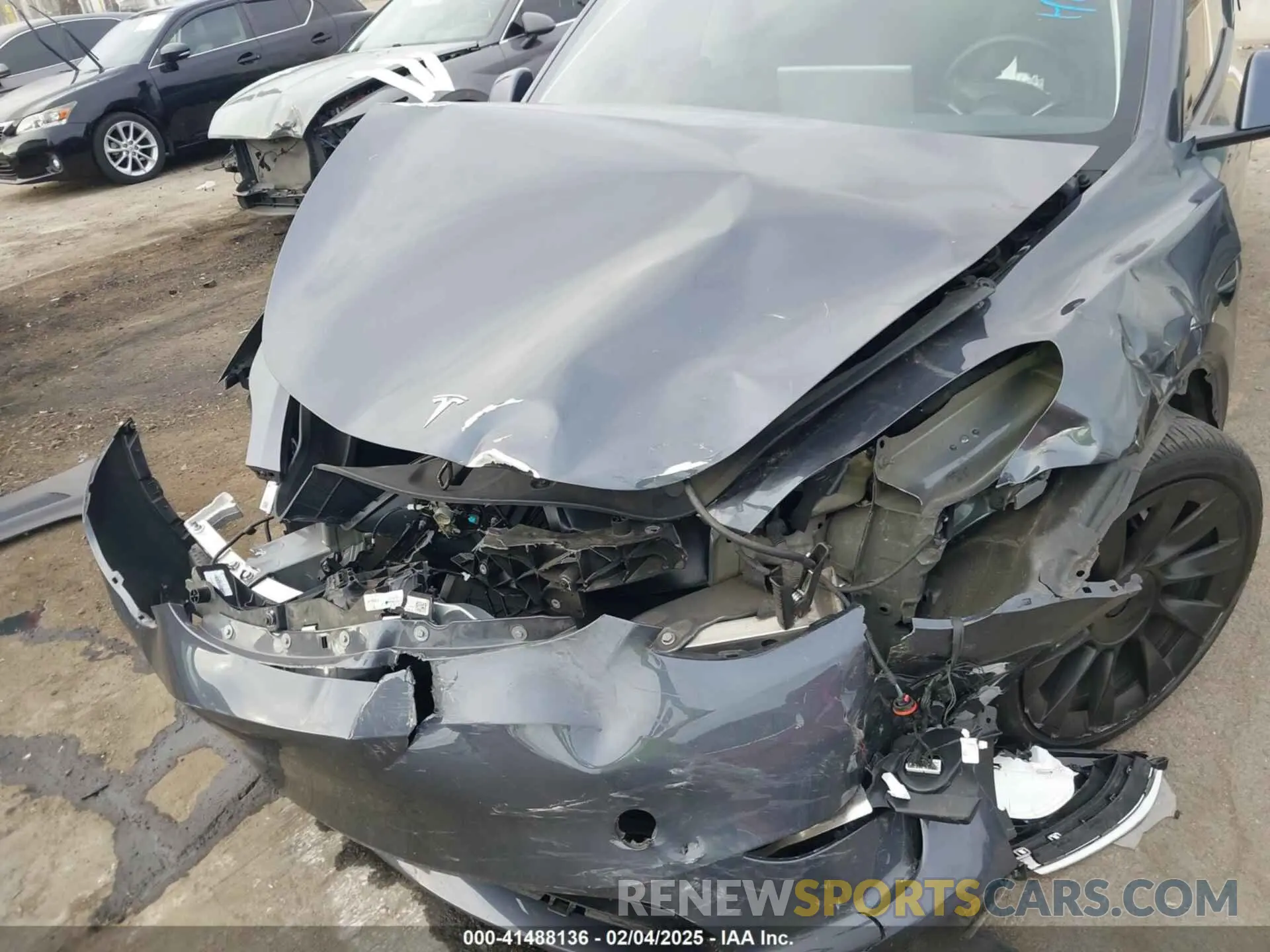 6 fotografías del automóvil dañado 7SAYGDEE4PA028440 TESLA MODEL Y 2023